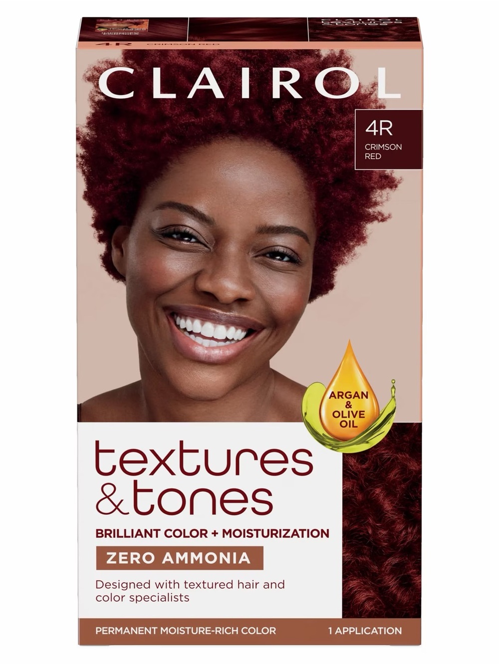 4 Pack Clairol Textures & Tones Hair Color Boxes in 4R Crimson Red Brand New